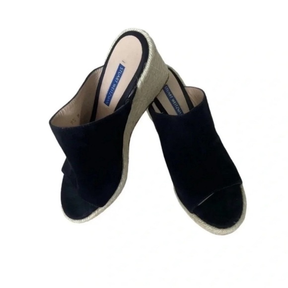 STUART WEITZMAN Marabella Suede Espadrille Wedge Sandals Size 9.5M - Picture 9 of 14